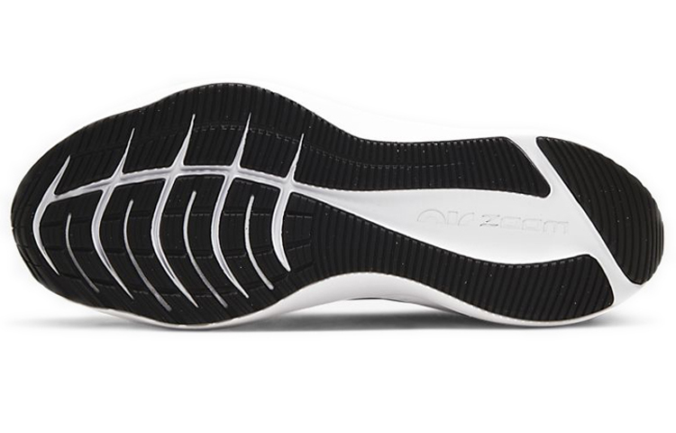 Женские кроссовки Nike Zoom Winflo 7 (черно-белые) — 黑/煤黑/白色 — фото 6
