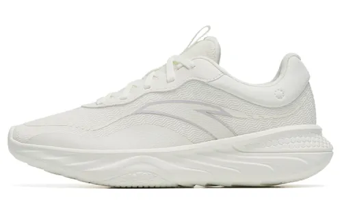 Anta Comfortable Cushioning Lightweight Low top Running Shoes Women's White Gray