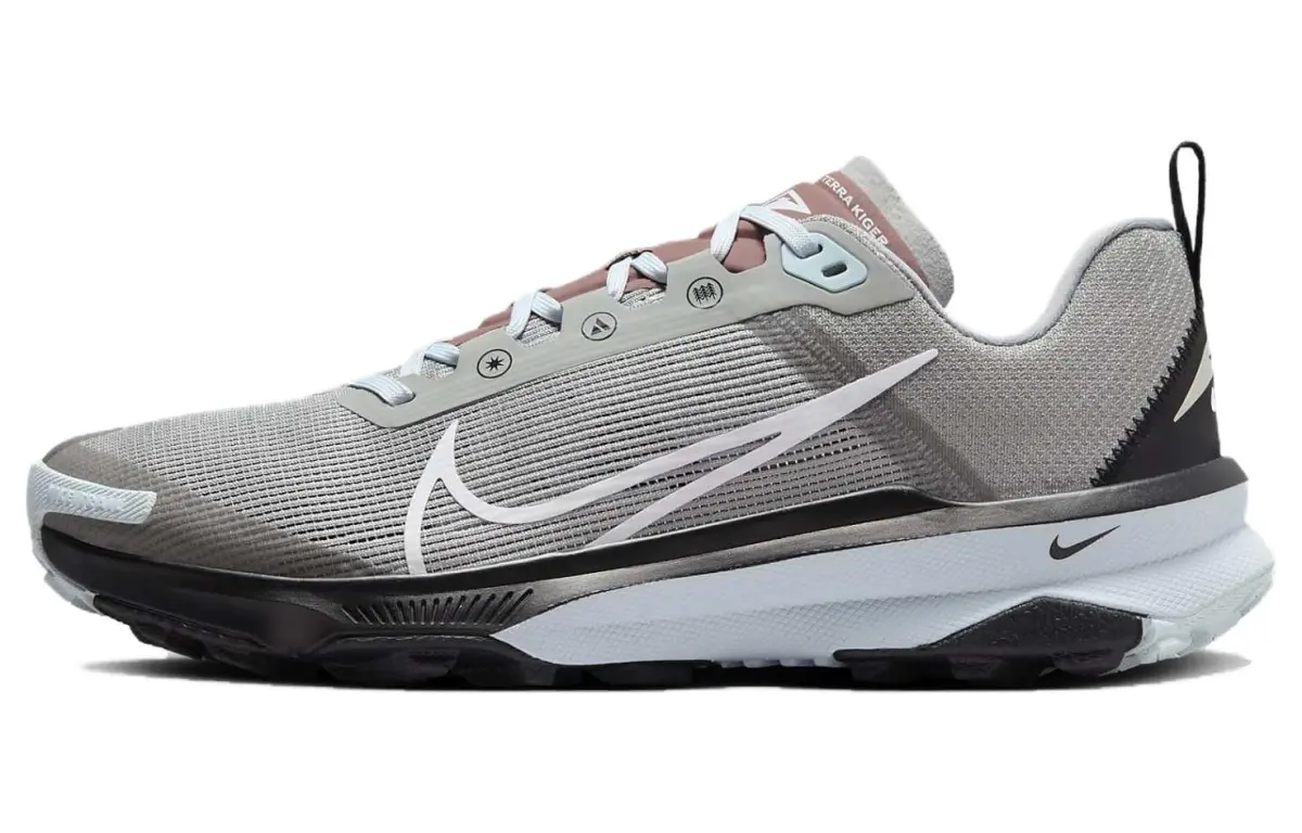 Nike React Terra Kiger 9 Light Smoke Grey Black Glacier Blue White Women's