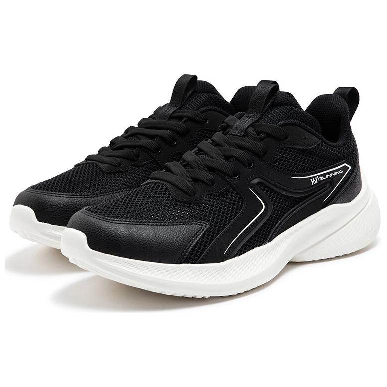 361° Slip Resistant, Breathable, And Resilient Low top Casual Running Shoes Men’s Black White