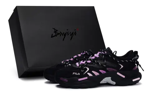 FILA Fern 2 Low top Chunky Sneakers Women's Black Purple