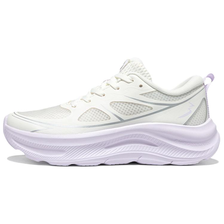 361° Slip Resistant Abrasion Resistant Low top Casual Sprint Running Shoes Women’s White Purple