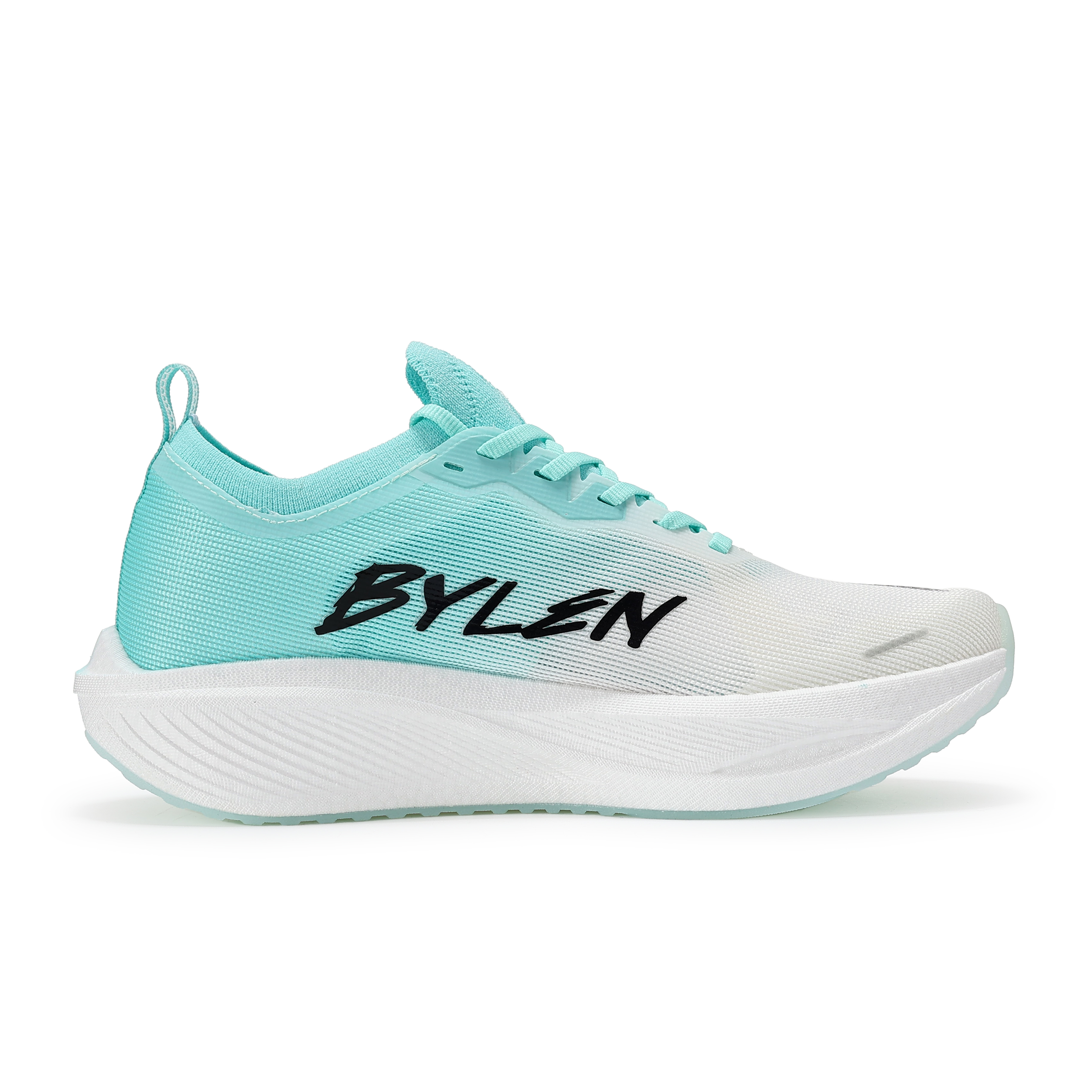BYLEN Cushioning Abrasion Resistant Coverage Low top Running Shoes Unisex Mismatched Color White Moonlight