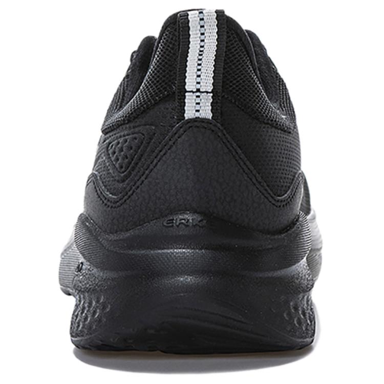 Erke Slip Resistant Abrasion Resistant Slip Resistant Abrasion Resistant Low top Running Shoes Men's Black