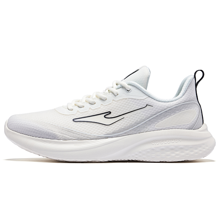 Erke Cushioning Lightweight Cushioning Lightweight Low top Sprint Running Shoes Men’s Microcrystal White Bright Silver