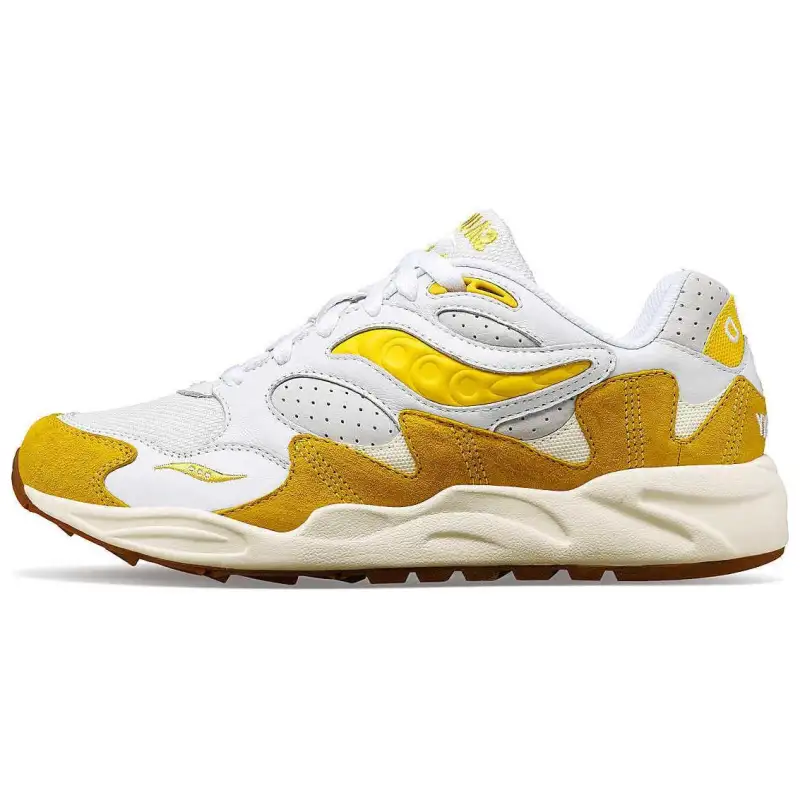 saucony Grid Shadow 2 'Ivy Prep - White Yellow'