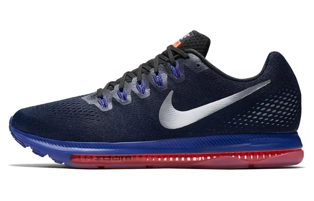 Nike Zoom All Out Cushioning Slip Resistant Breathable Low top Running Shoes Men's Blue Silver