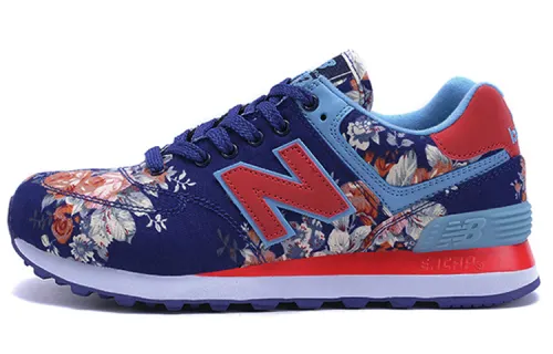 New Balance NB 574 Low top Running Shoes Unisex Red Blue