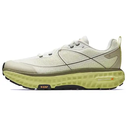 Anta Breathable And Slip Resistant Low top Casual Running Shoes Men's White Green