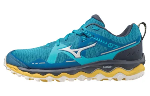 Mizuno Mujin 7 Running Shoes Men's Low Top Blue/Yellow