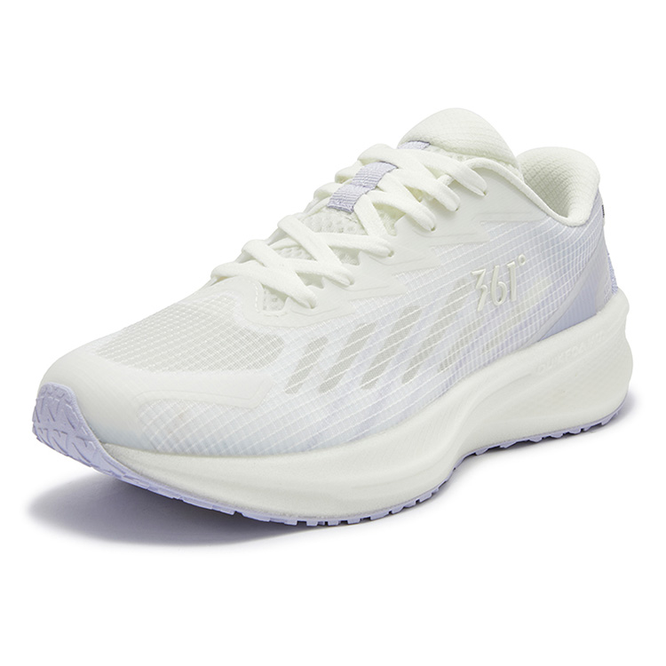 361° Sharp Sparkle Slip Resistant Abrasion Resistant Low top Casual Running Shoes Women’s White Purple