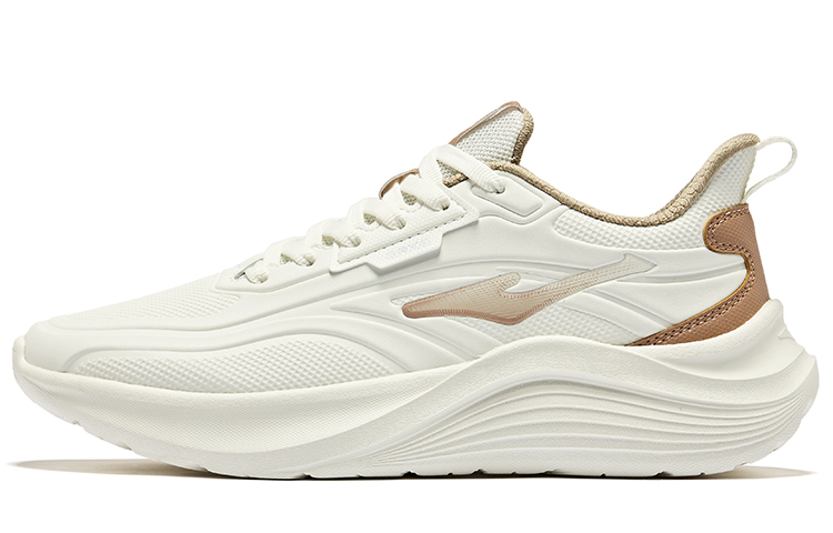 Erke Mingyu 2 Cushioning, Wear Resistant Low top Running Shoes Women’s Microcrystal White Elk Brown