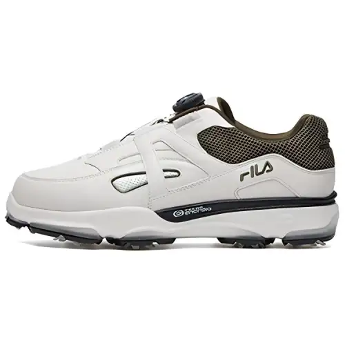 FILA Golf Shoes Men's Low Top Jet White