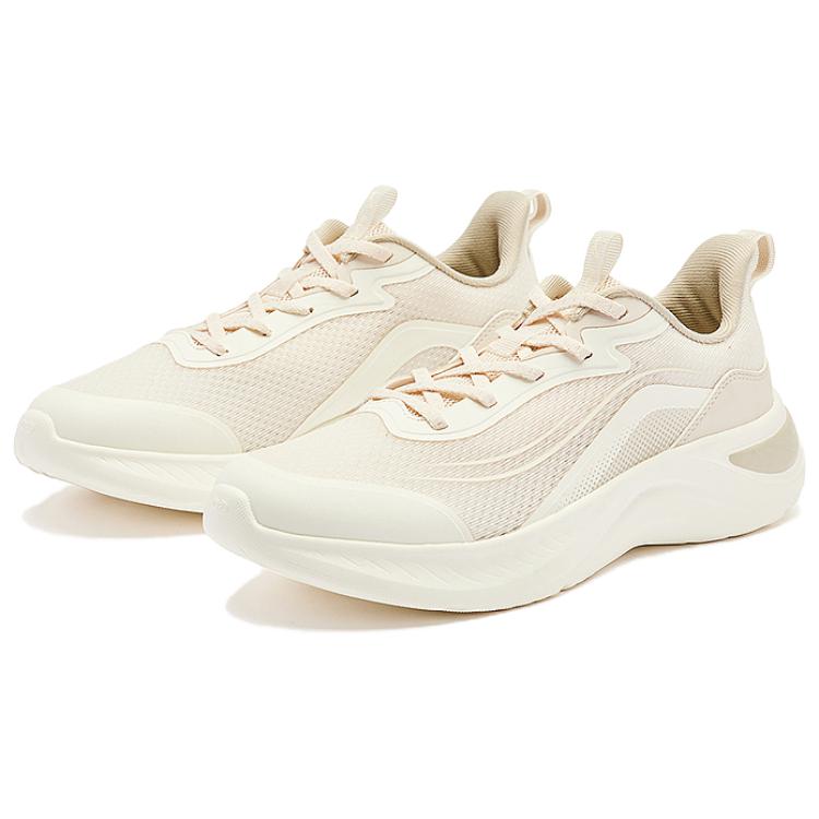 QIAODAN Breathable And Lightweight Low top Running Shoes Women’s Beige