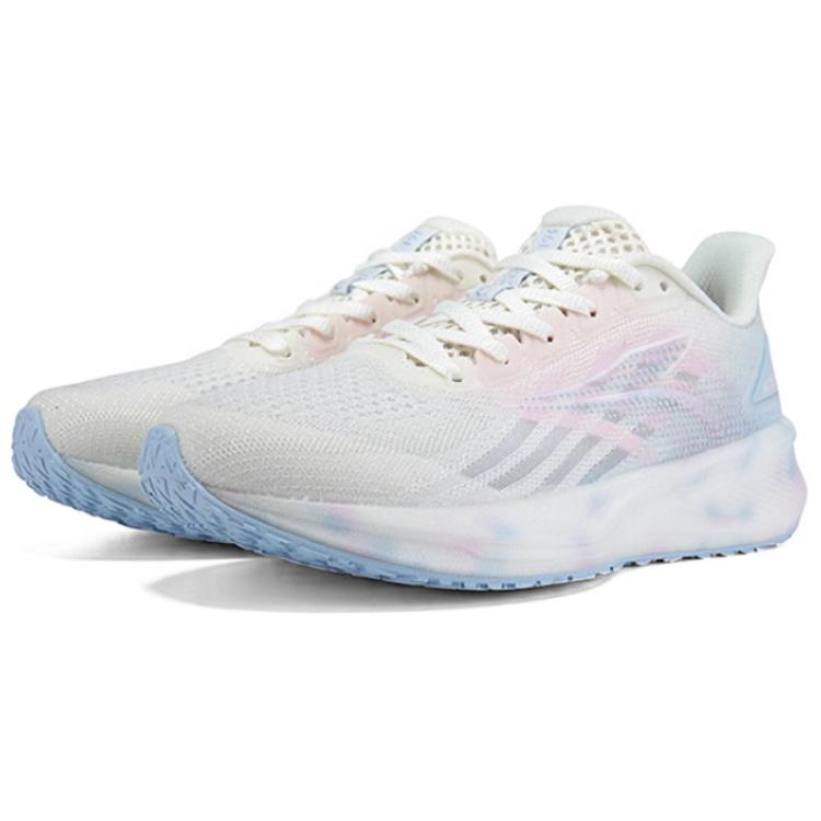 361° Feiying 5.0 Cushioning Slip Resistant Abrasion Resistant Breathable Low top Running Shoes Women’s White Blue