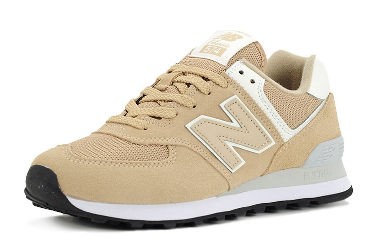 Кроссовки New Balance 574 (бежевый) — фото 3