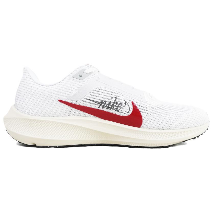 Nike Air Zoom Pegasus 40 Abrasion Resistant Support Low top Casual Training Running Shoes Men’s White Red