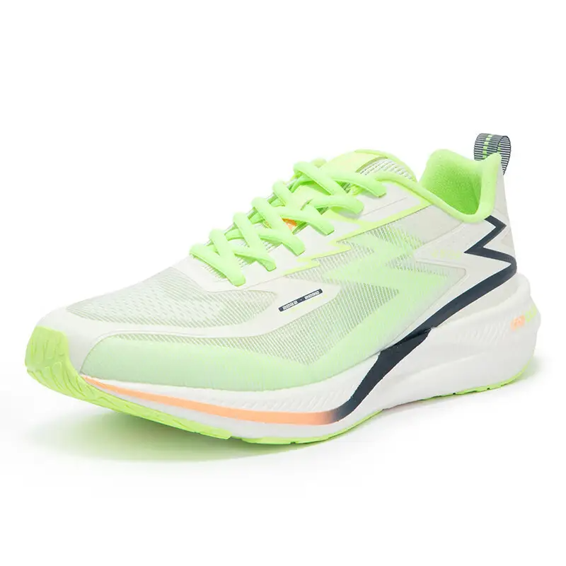 361° Abrasion Resistant Breathable Cushioning Low top ETPU Foam Casual Running Shoes Men’s White Green
