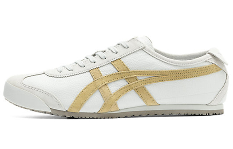 Кроссовки Onitsuka MEXICO 66 Vin (бело-золотые)