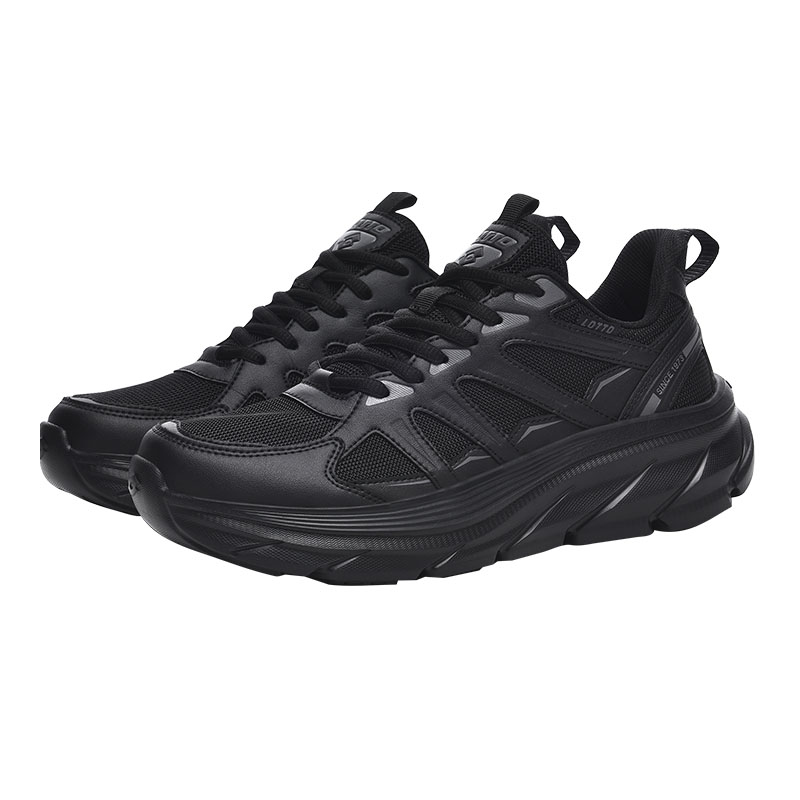 LOTTO Cushioning Slip Resistant Abrasion Resistant Low top Outdoor Shoes Men’s Black