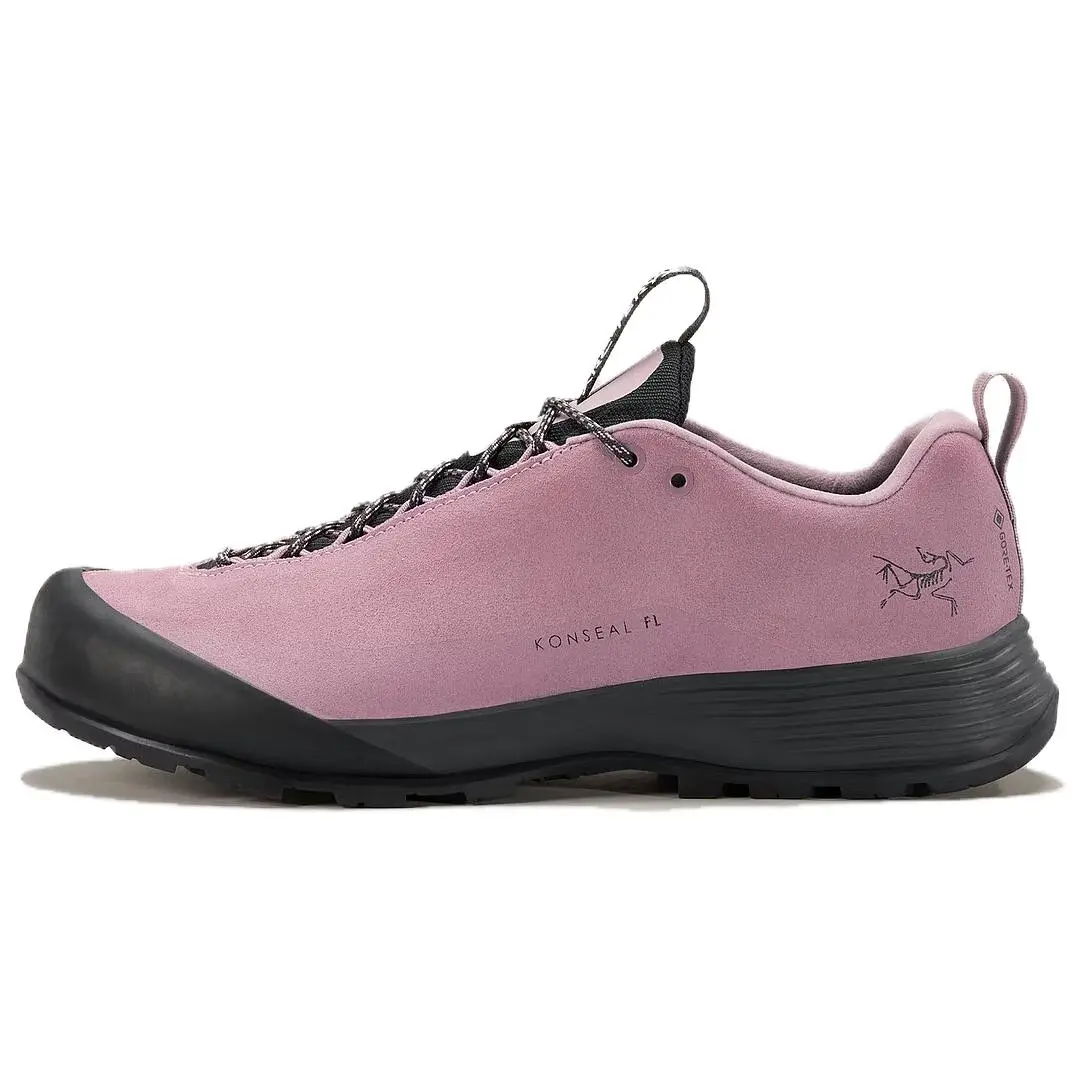 Arc'teryx KONSEAL FL Slip Resistant Abrasion Resistant Low top Outdoor Shoes Women's Black Pink