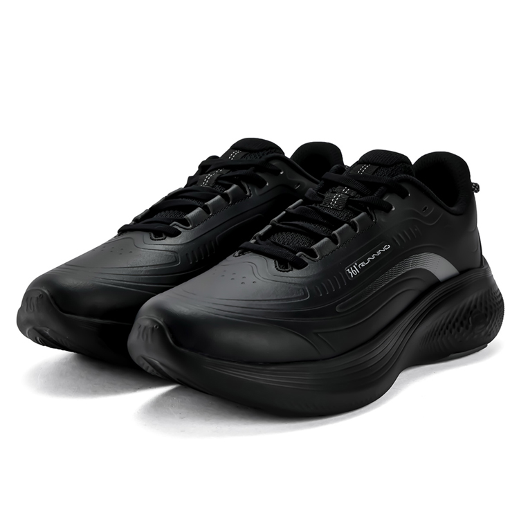 361° Cushioning, Wear Resistant Low top Casual Running Shoes Men’s Obsidian Black