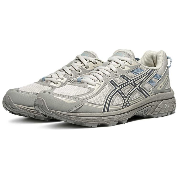 ASICS Gel Venture 6 Abrasion Resistant Low top Casual Trail Running Shoes Women’s Gray White