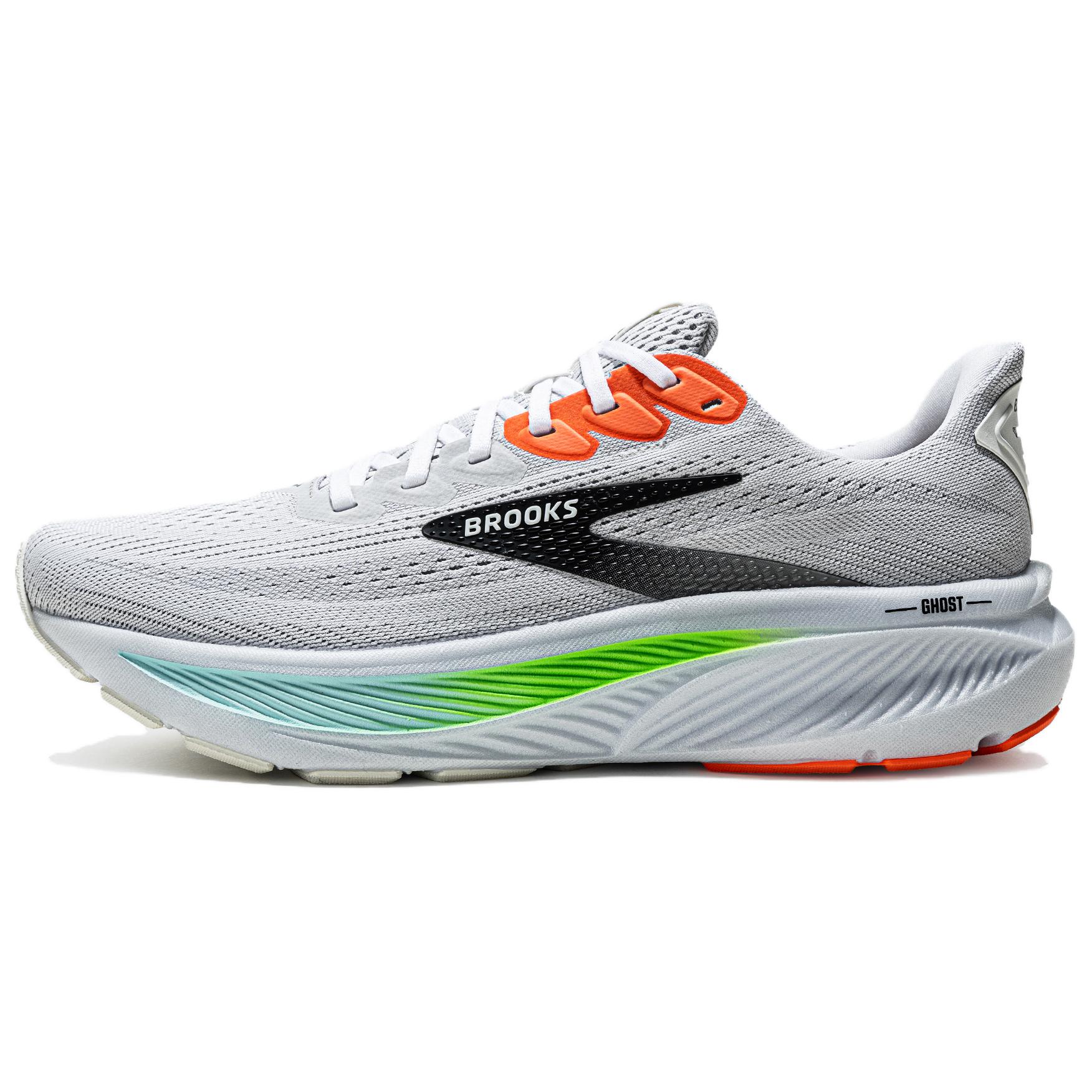Brooks Brooks Ghost 17 Ghost 17 fashionable and comfortable cushioning mesh fabric low-top running shoes men's gray