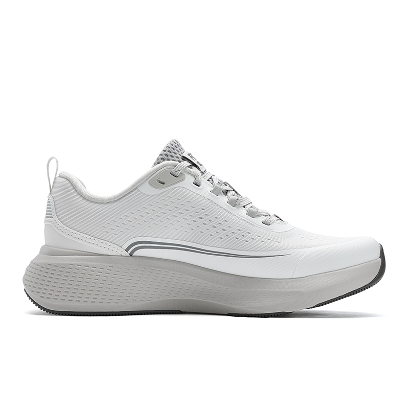 FILA Sports Function Textile, Synthetic Leather Cushioning, Wear Resistant Low top Running Shoes Women’s White Gray