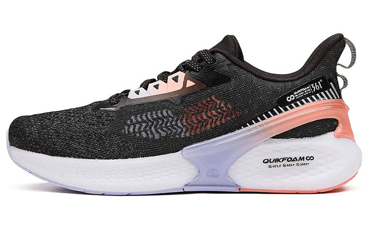 361° Flying Wing Mesh Breathable Low top Running Shoes Women’s Black Pink
