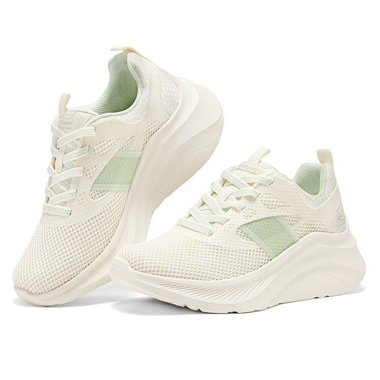 Skechers Abrasion Resistant Low top Casual City Commuting Running Shoes Women’s Beige Green