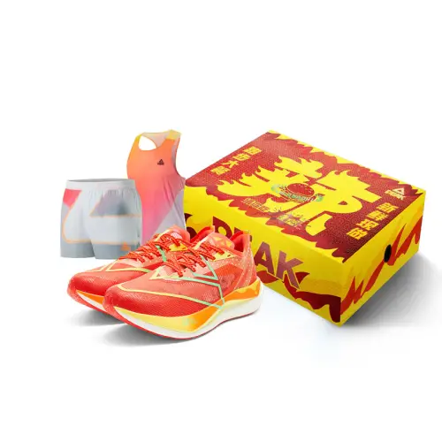 Peak UP30 3.0 Elite Spicy Color Gift Box Edition Titanium Crystal Tenac Vamp Carbon Plate Racing Marathon Shock Absorption Anti-Slip Wear Resistance Increased Rebound Low-top Running Shoes Women's Red Orange