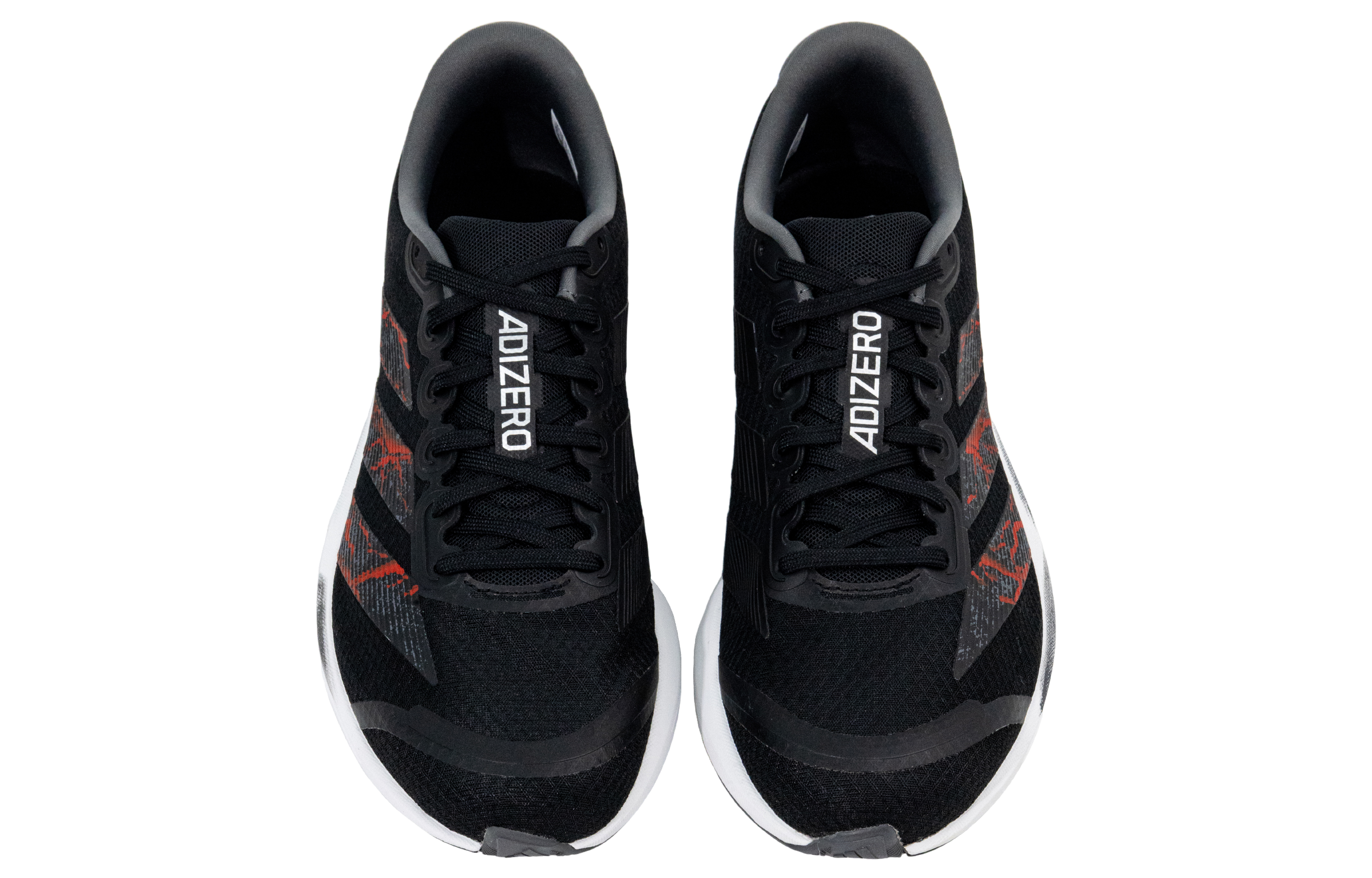 Adidas Adizero Lightweight Low top Running Shoes Unisex Black White Red