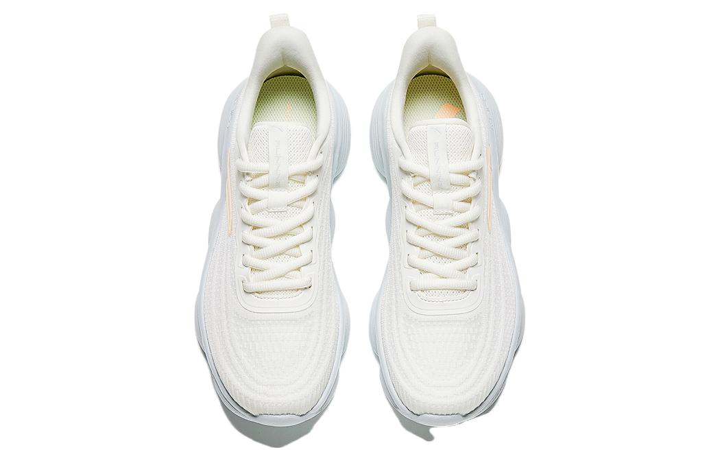 Anta Comfortable Round Toe Slip Resistant Cushioning Slip Resistant Cushioning Low top Running Shoes Women’s White