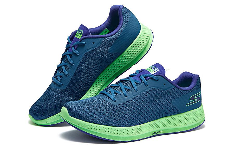 Skechers Comfortable Cushioning, Wear Resistant Low top Running Shoes Men’s Blue Green