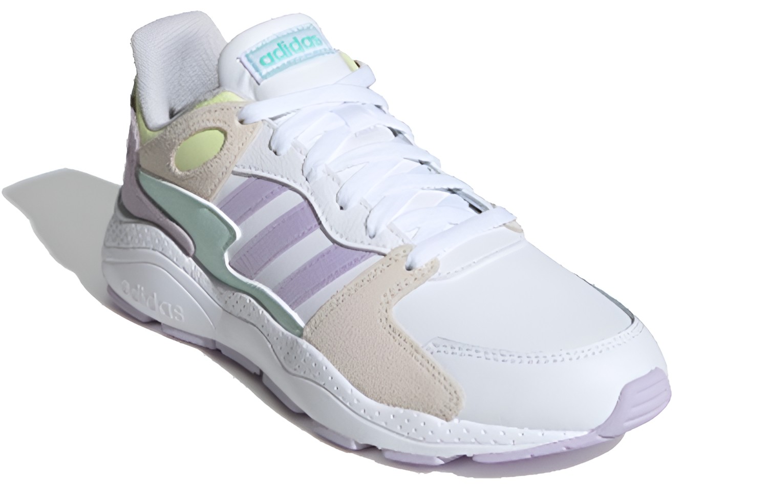 Женские кроссовки adidas neo Crazychaos Shadow (белые) — 石膏白/亮白/符点绿/浅黄 — фото 4