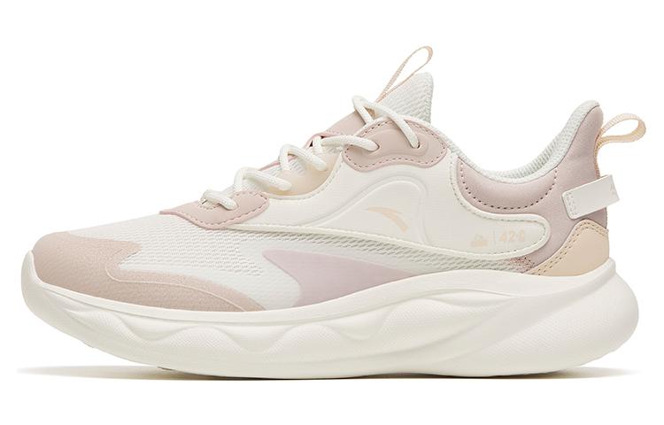 Anta Mianbomb 2 Cushioning Slip Resistant Abrasion Resistant Low top Casual Running Shoes Women's White Gray