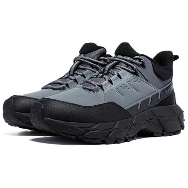 361° Fleece Lined Casual Abrasion Resistant Thermal Low top Outdoor Shoes Men’s Gray Black