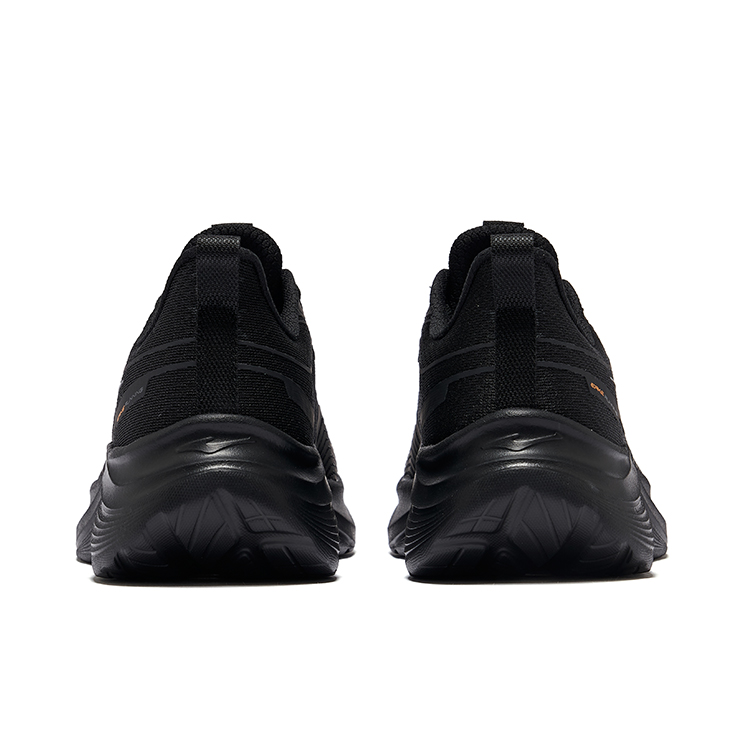 Erke Fabric Cushioning Lightweight Rebound Low top Running Shoes Men’s Jet Black