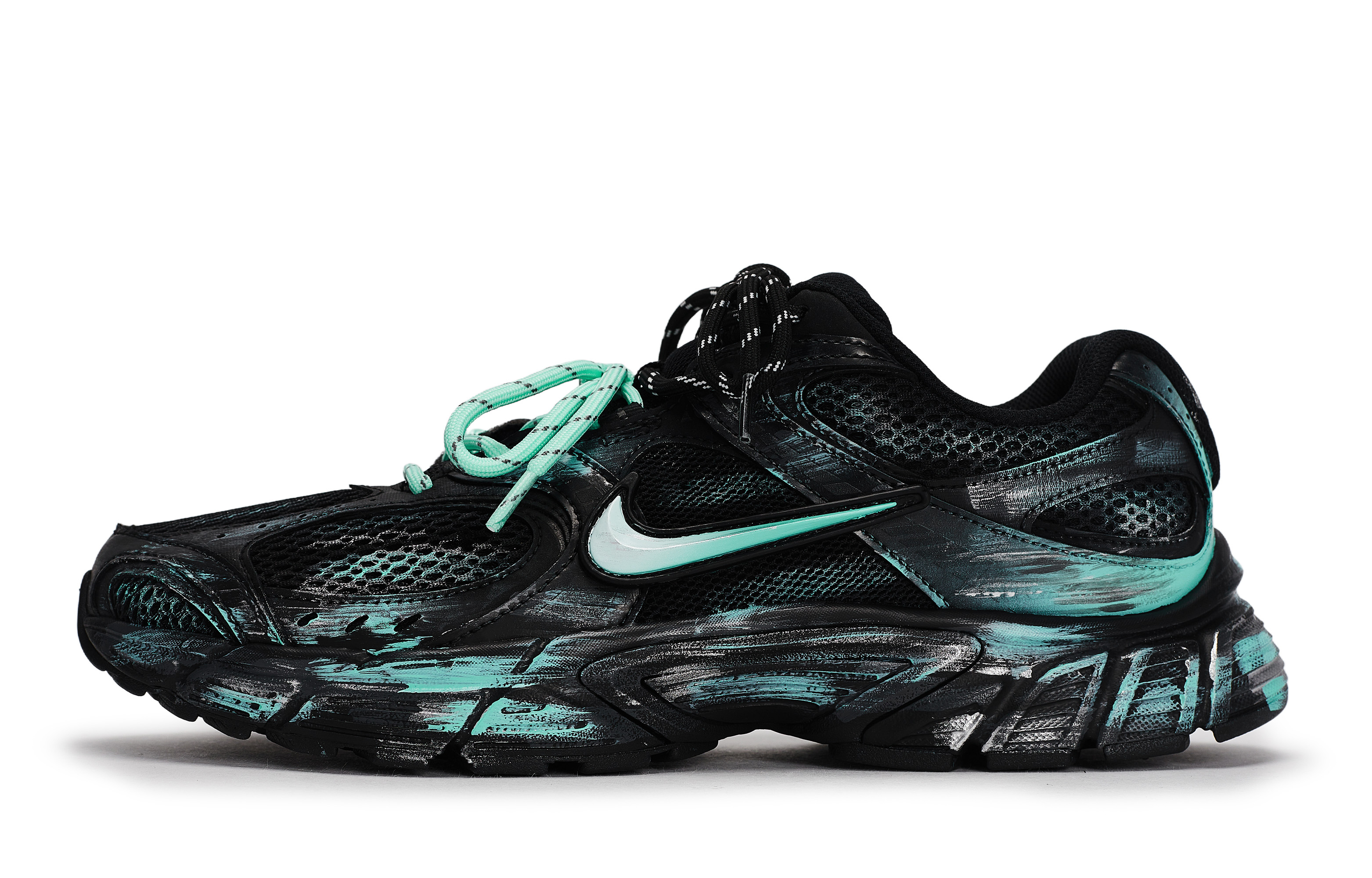 Nike V5 RNR Abrasion Resistant Abrasion Resistant Low top Running Shoes Unisex Black Tiffany