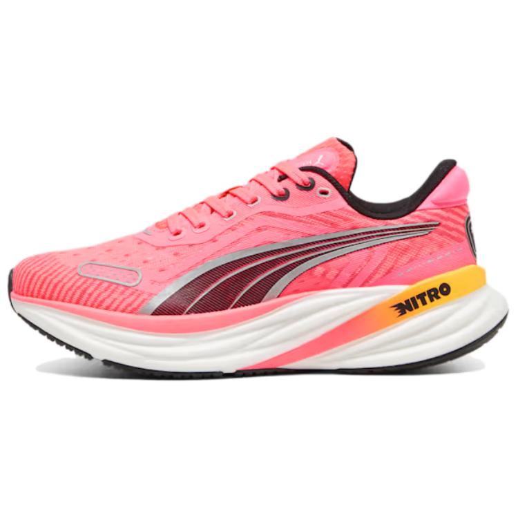 PUMA Magnify Nitro 2 Slip Resistant Abrasion Resistant Low top Casual Running Shoes Women's Pink