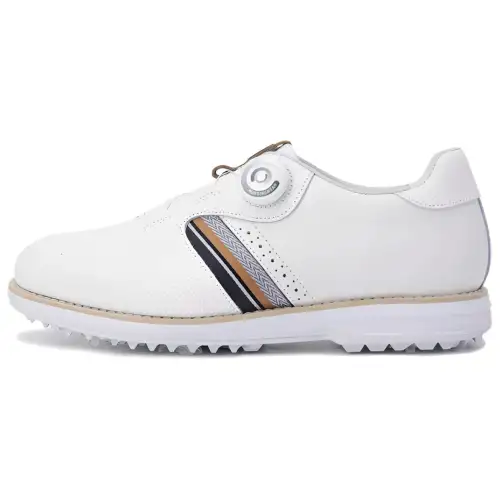 DESCENTE Breathable Low top Golf Shoes Men's White Brown