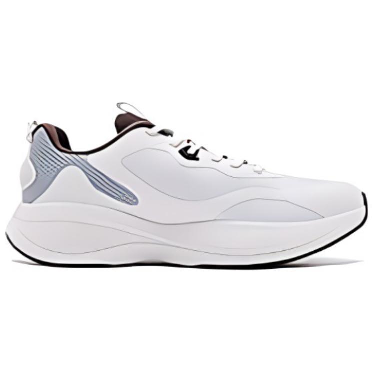 QIAODAN Cushioning Abrasion Resistant Cushioning, Wear Resistant Low top Running Shoes Men’s Crescent/Space Gray