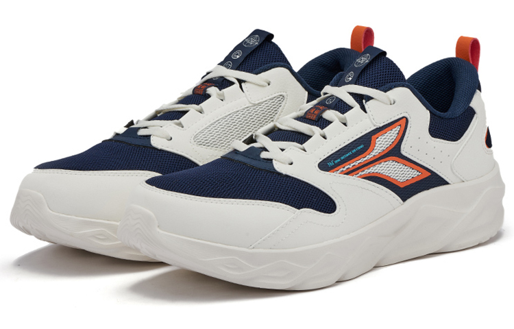 361° Comfortable Non slip Lightweight Low top Running Shoes Men’s White Blue