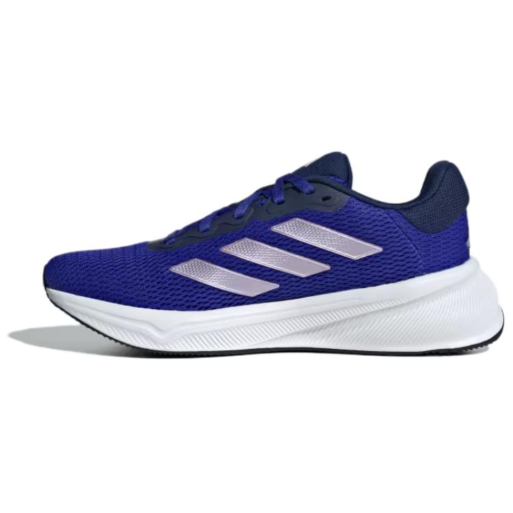 Adidas Response Slip Resistant Abrasion Resistant Low top Casual Running Shoes Women's Blue Silver