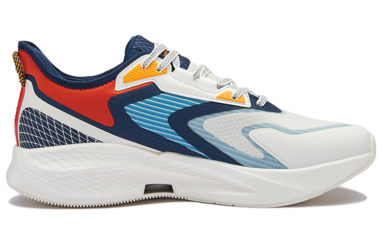 361° Versatile Slip Resistant, Abrasion Resistant, Breathable, Lightweight Low top Running Shoes Men’s White Blue Red