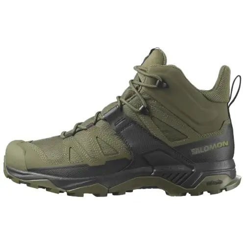 SALOMON Slip Resistant Abrasion Resistant Slip Resistant Abrasion Resistant Mid top Outdoor Shoes Unisex Green