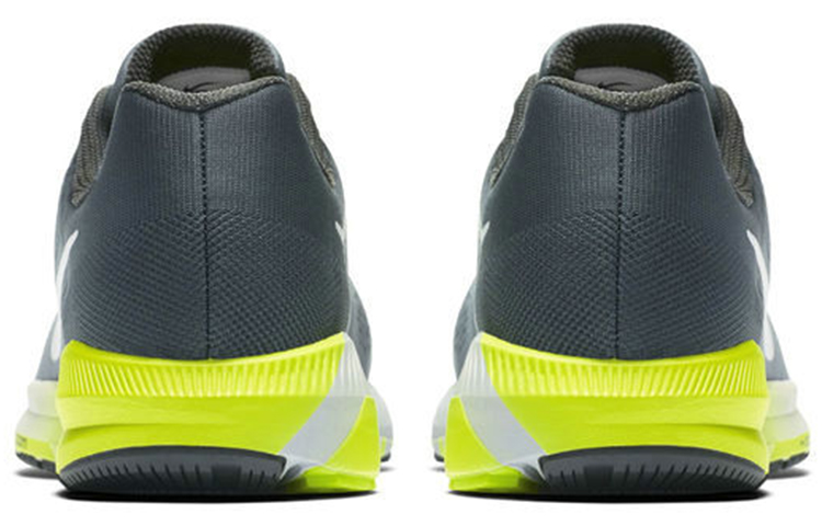 Мужские кроссовки Nike Zoom Structure 21 (серый / желтый) — Серый / жёлтый — фото 5