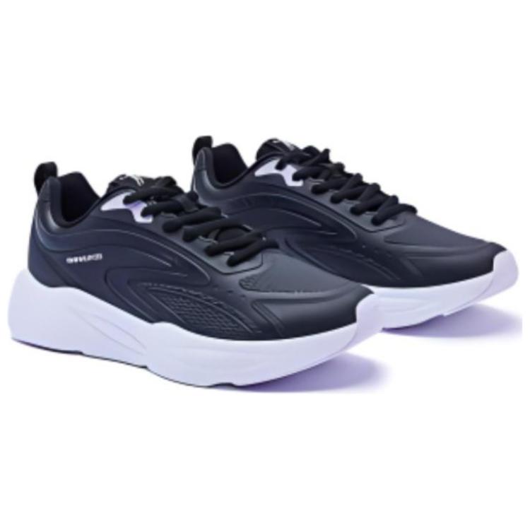 QIAODAN Cushioning Slip Resistant Low top Running Shoes Women’s Black White
