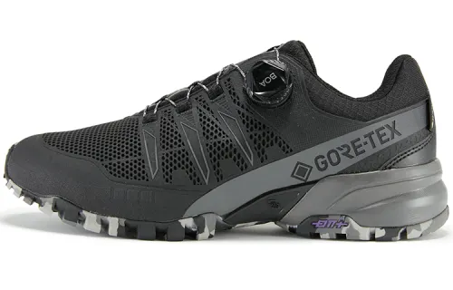 KOLON SPORT SOX S 5 Lace Up Slip Resistant Abrasion Resistant Low top Outdoor Shoes Unisex Black Gray